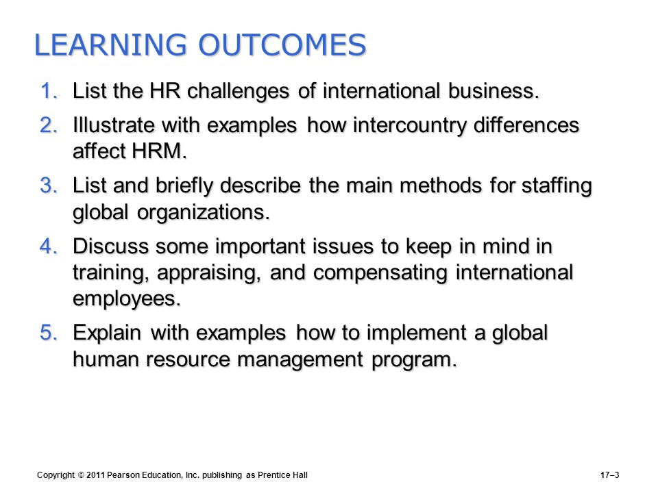 global hr issues