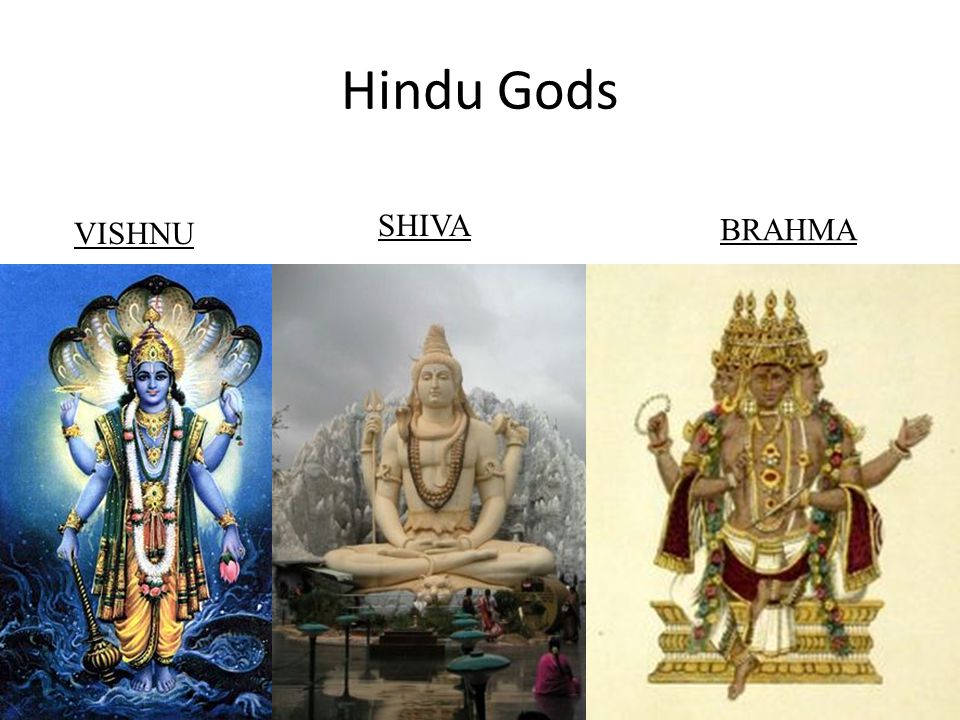 Hindu Gods SHIVA VISHNU BRAHMA