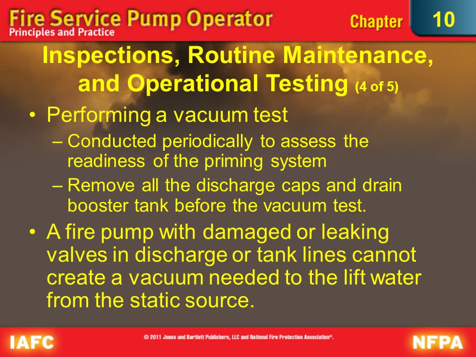 Inspections, Routine Maintenance, and Operational Testing (4 of 5)