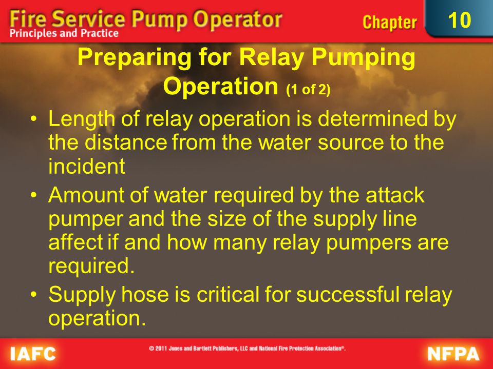 Preparing for Relay Pumping Operation (1 of 2)