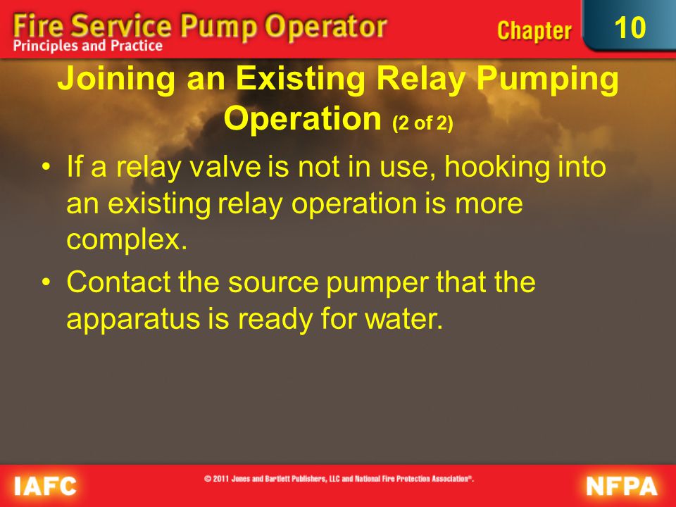 Joining an Existing Relay Pumping Operation (2 of 2)