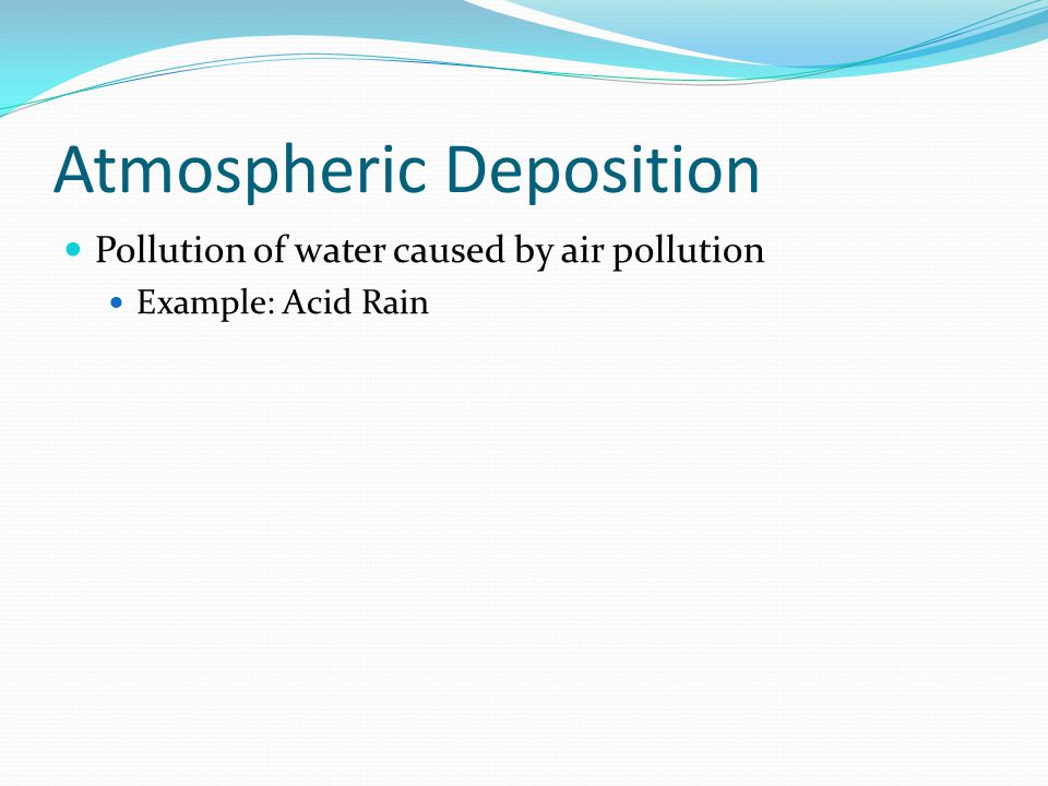 Atmospheric Deposition