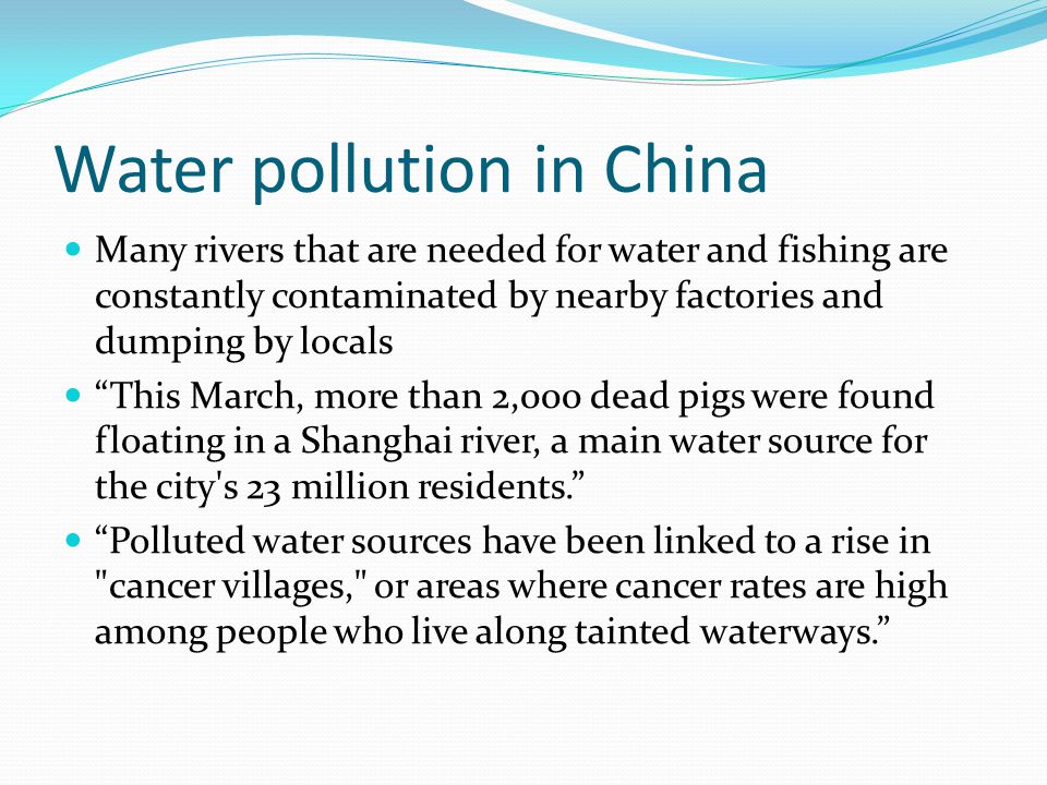 Water pollution in China