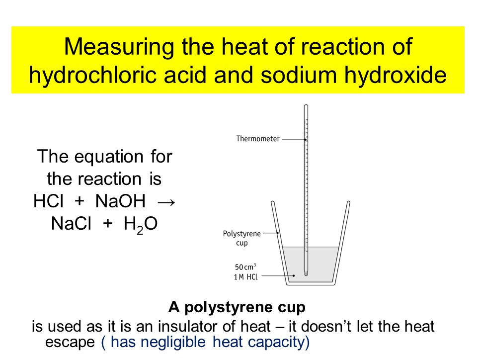 heat of formation of hydrochloric acid