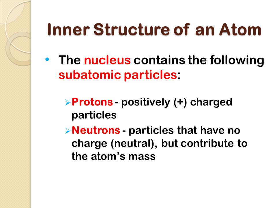Inner Structure of an Atom