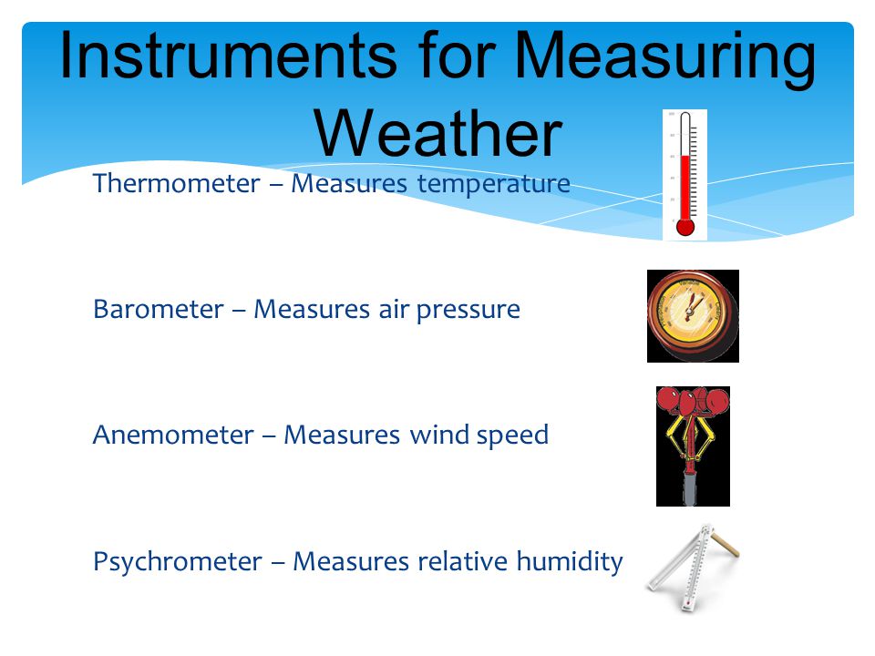 Instruments for Measuring Weather