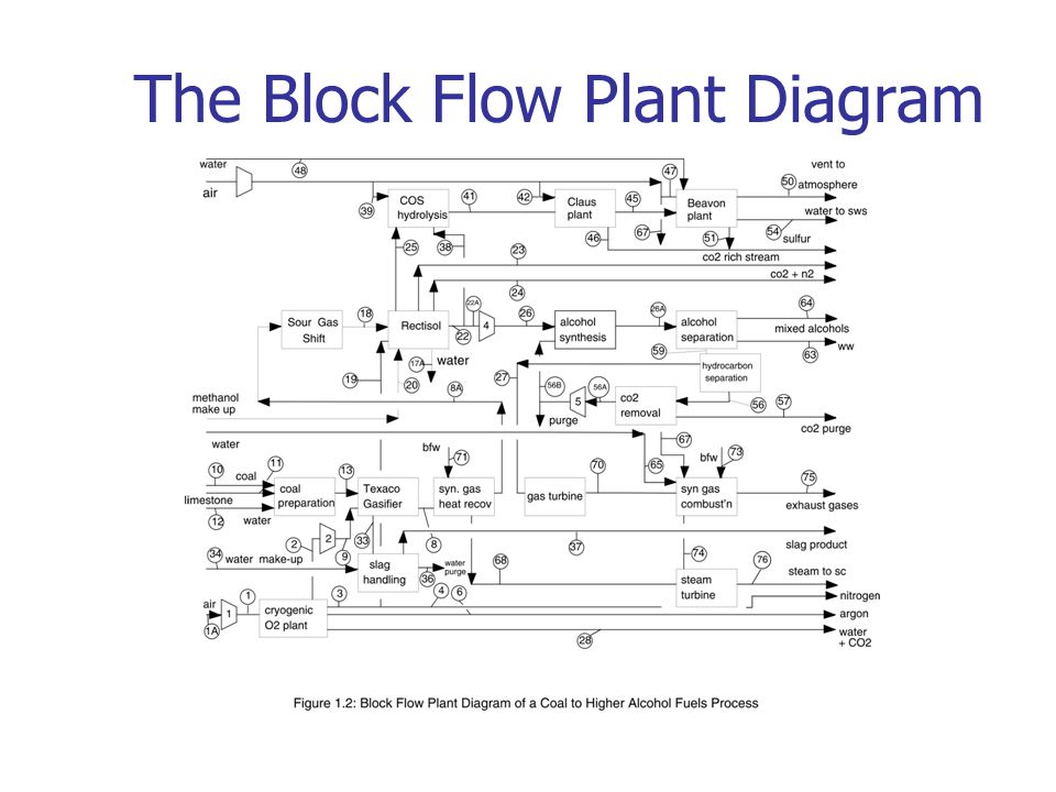 The Block Flow Plant Diagram