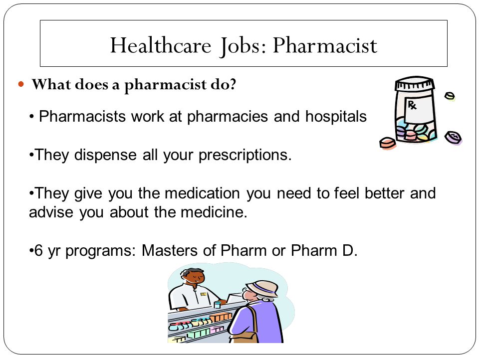 Healthcare Jobs: Pharmacist