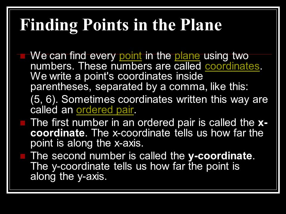 Finding Points in the Plane