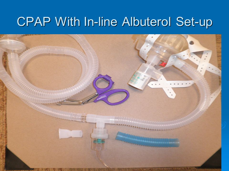 CPAP With In-line Albuterol Set-up