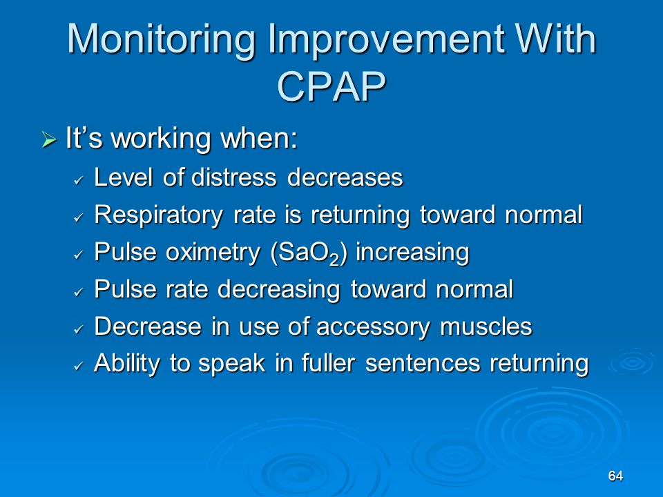 Monitoring Improvement With CPAP
