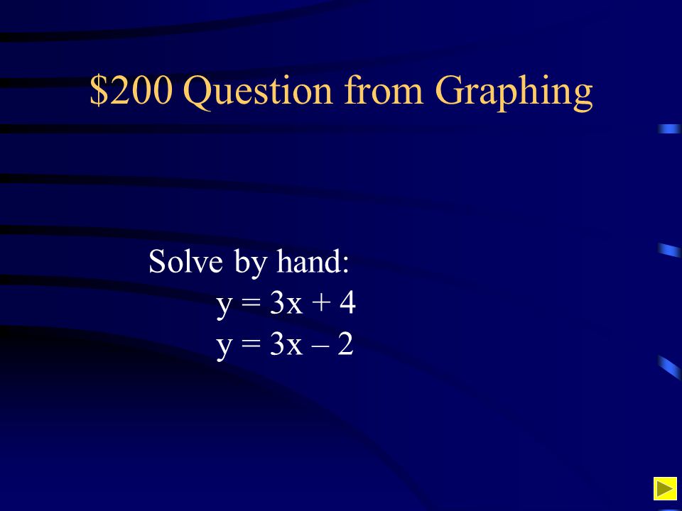 $200 Question from Graphing