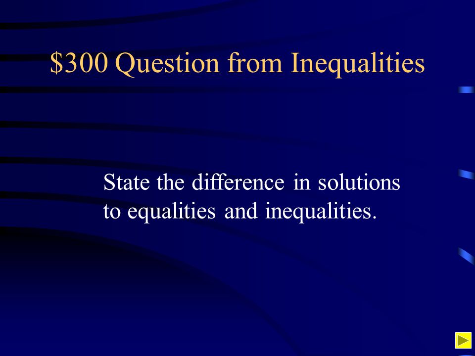 $300 Question from Inequalities