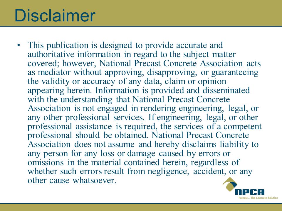 National Precast Concrete Association