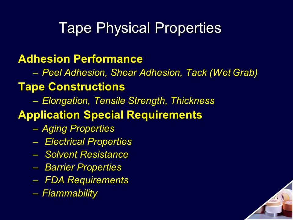 How to Measure the Physical Properties of Adhesive Tapes