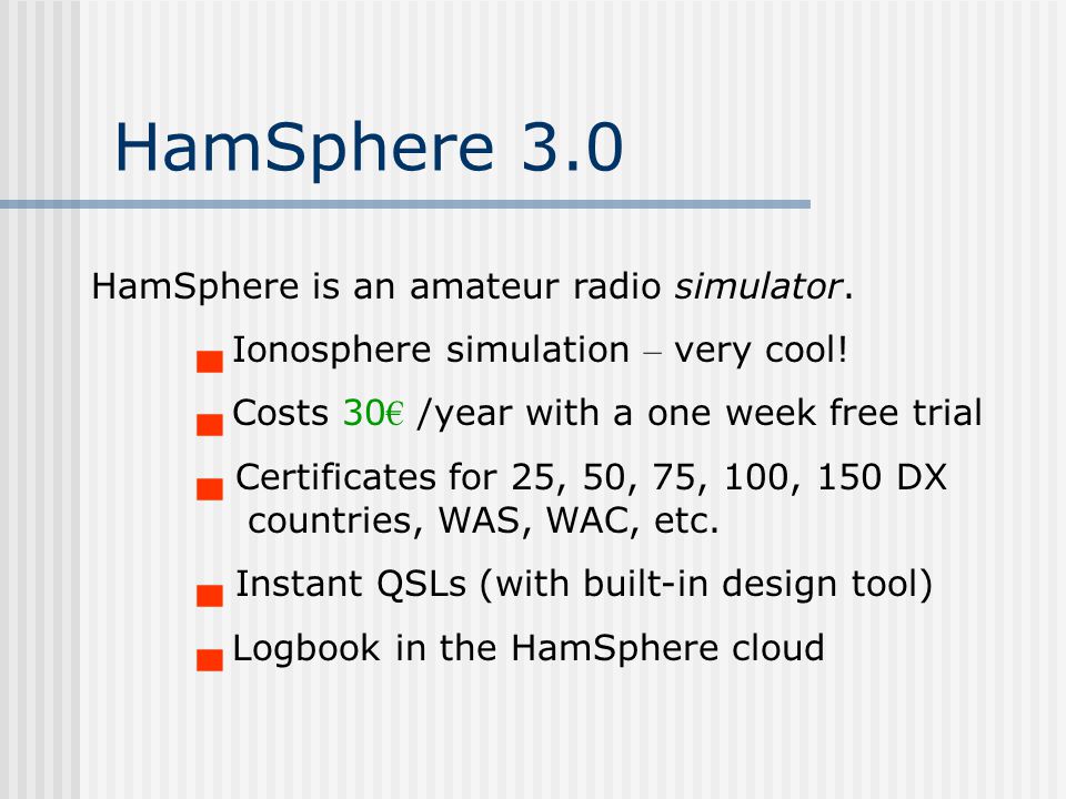 HamSphere 3.0 Chaz Cone W4GKF V ppt video online download