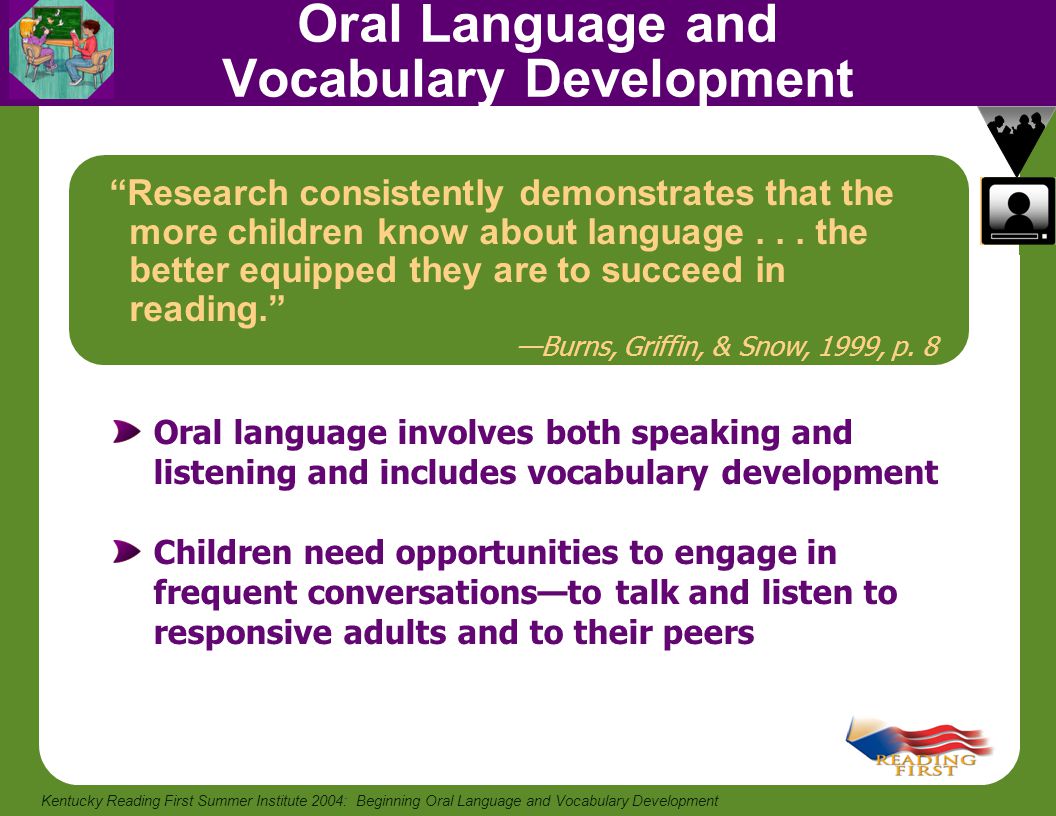 Oral Language and Vocabulary Development