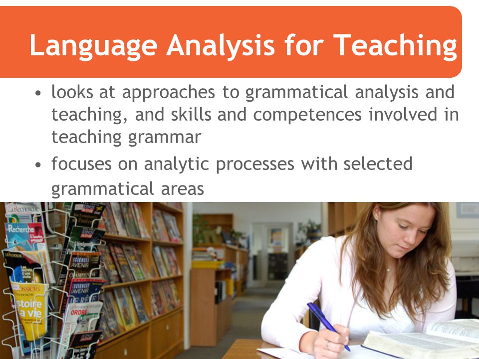 Language Analysis for Teaching