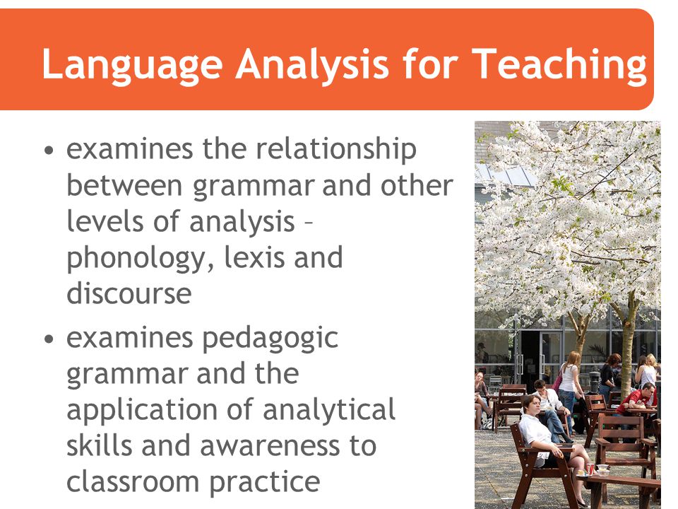 Language Analysis for Teaching