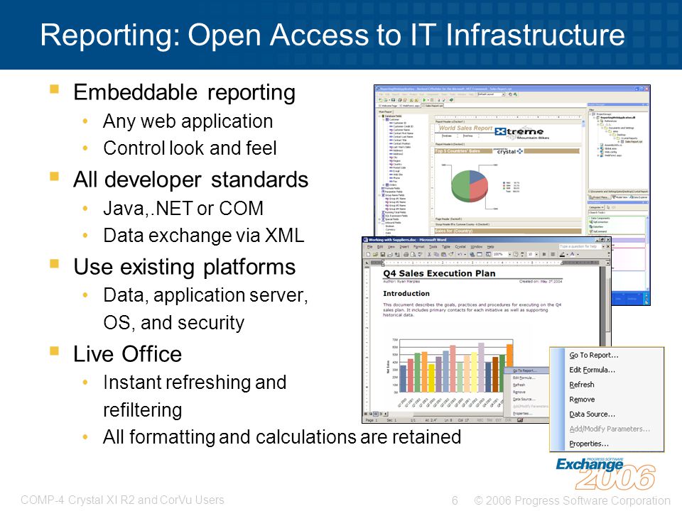 Reporting: Open Access to IT Infrastructure