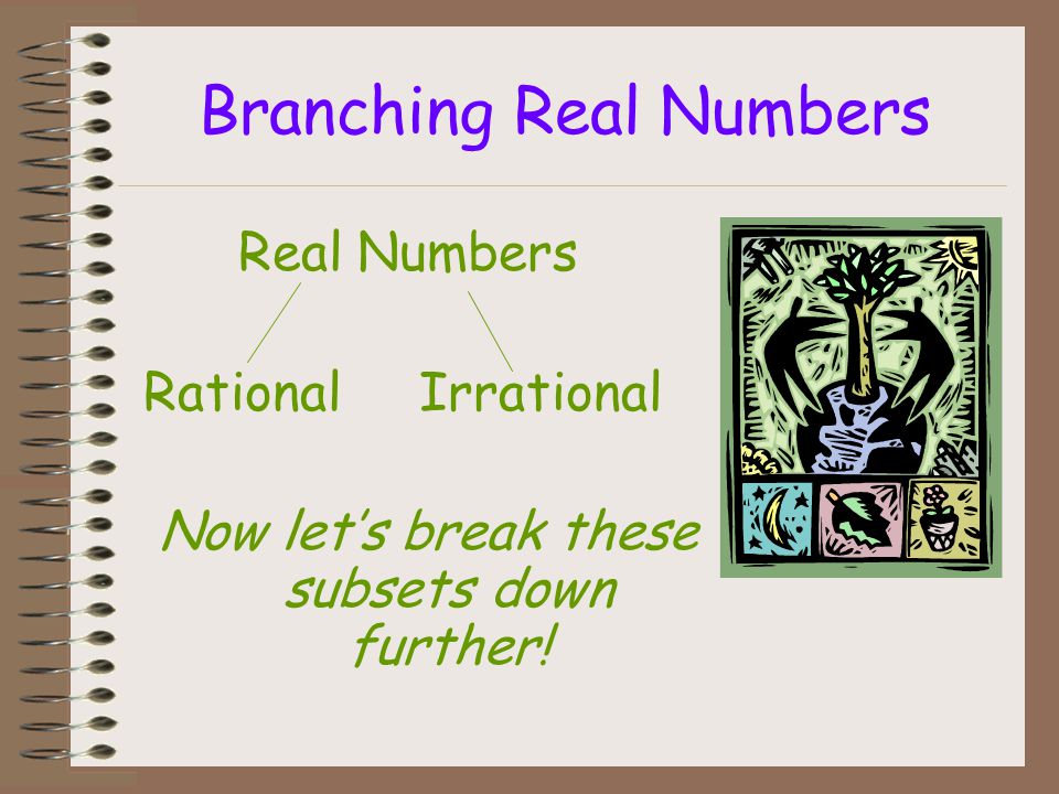 Branching Real Numbers
