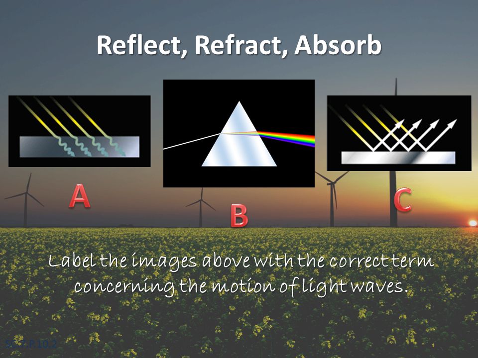 Reflect, Refract, Absorb