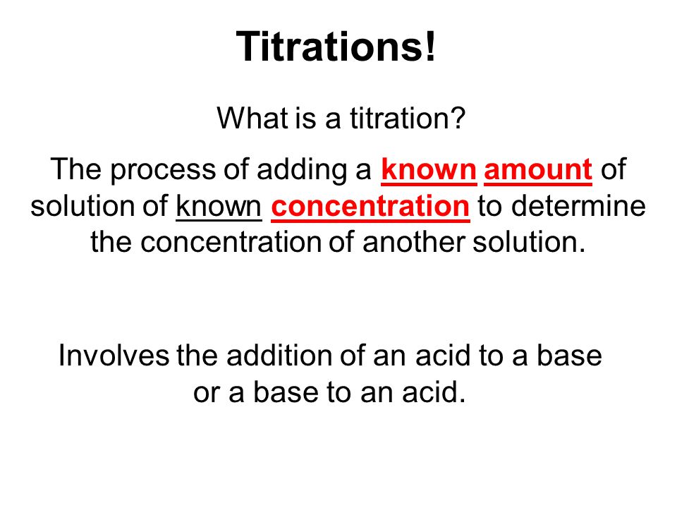 Involves the addition of an acid to a base or a base to an acid.
