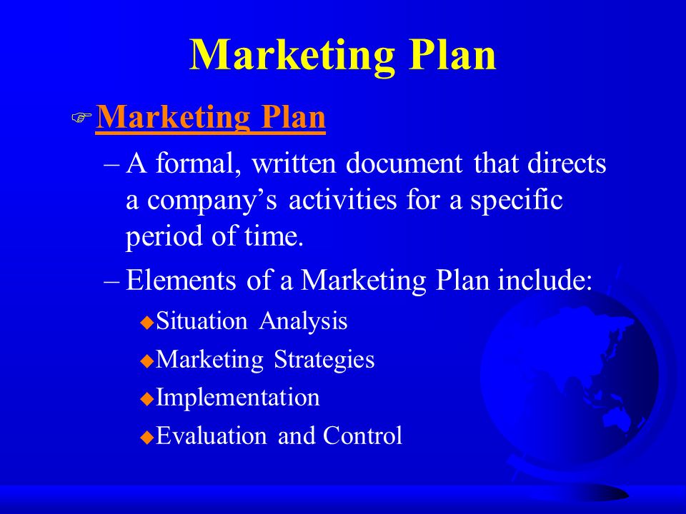 Marketing Plan Marketing Plan