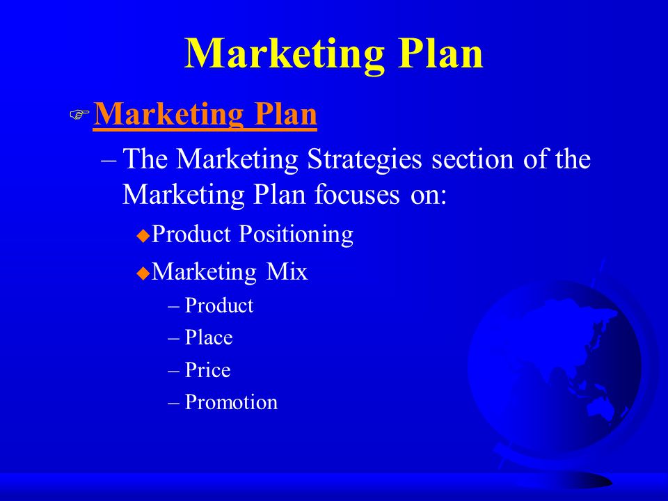 Marketing Plan Marketing Plan