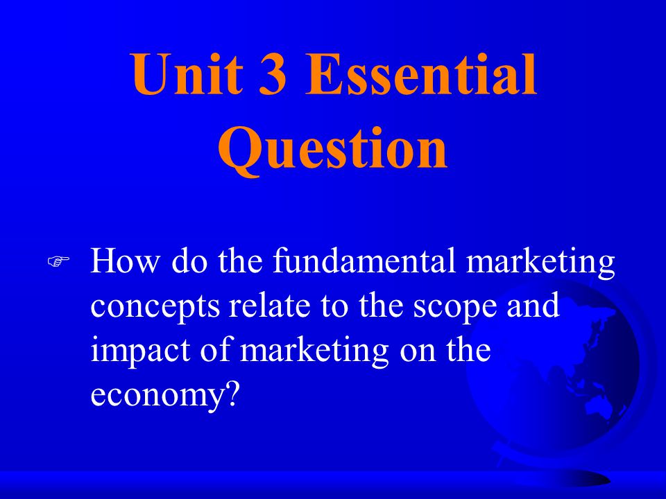 Unit 3 Essential Question