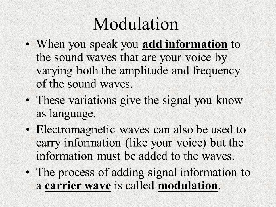 Modulation of Waves (FM Radio, AM Radio and Television) - ppt video online  download