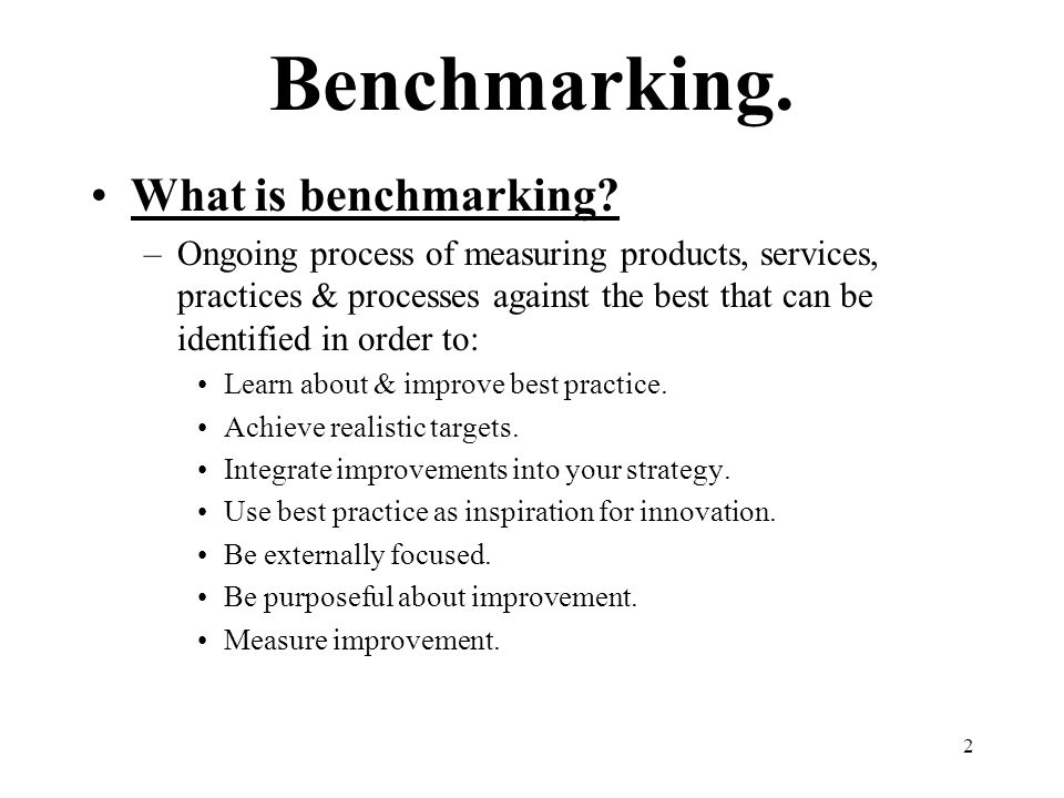 Benchmarking in Logistics and Supply Chain Management - ppt video online  download