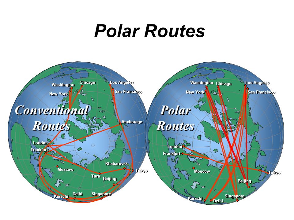Polar Routes Polar Routes Conventional Routes Tokyo San Francisco Ppt Download