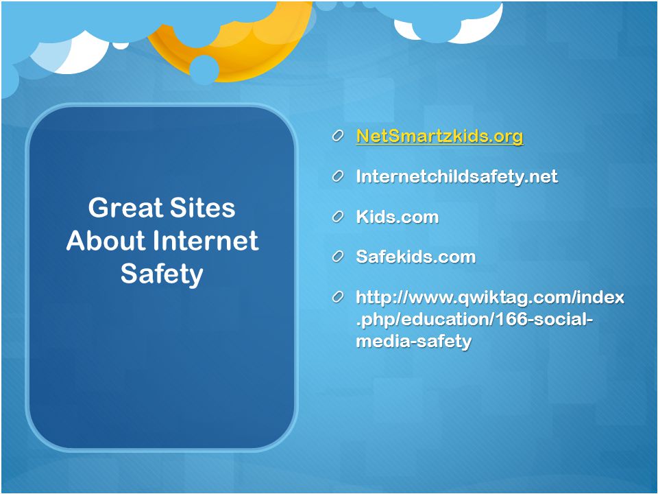 Great Sites About Internet Safety