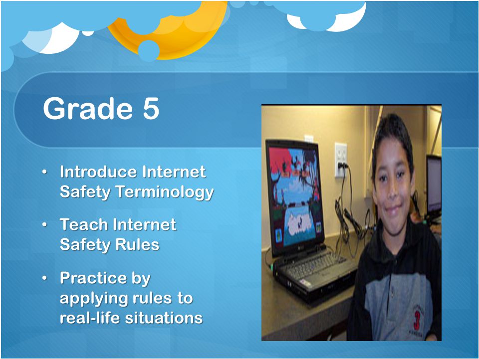 Grade 5 Introduce Internet Safety Terminology