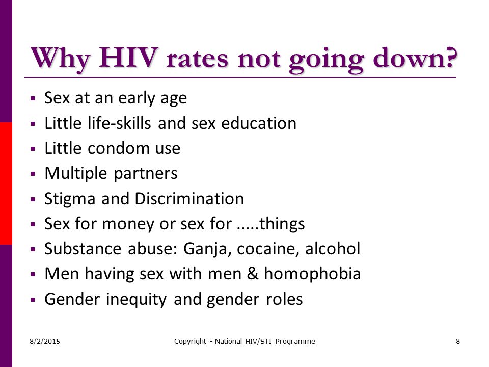 Why HIV rates not going down