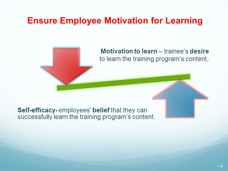 Ensure Employee Motivation for Learning