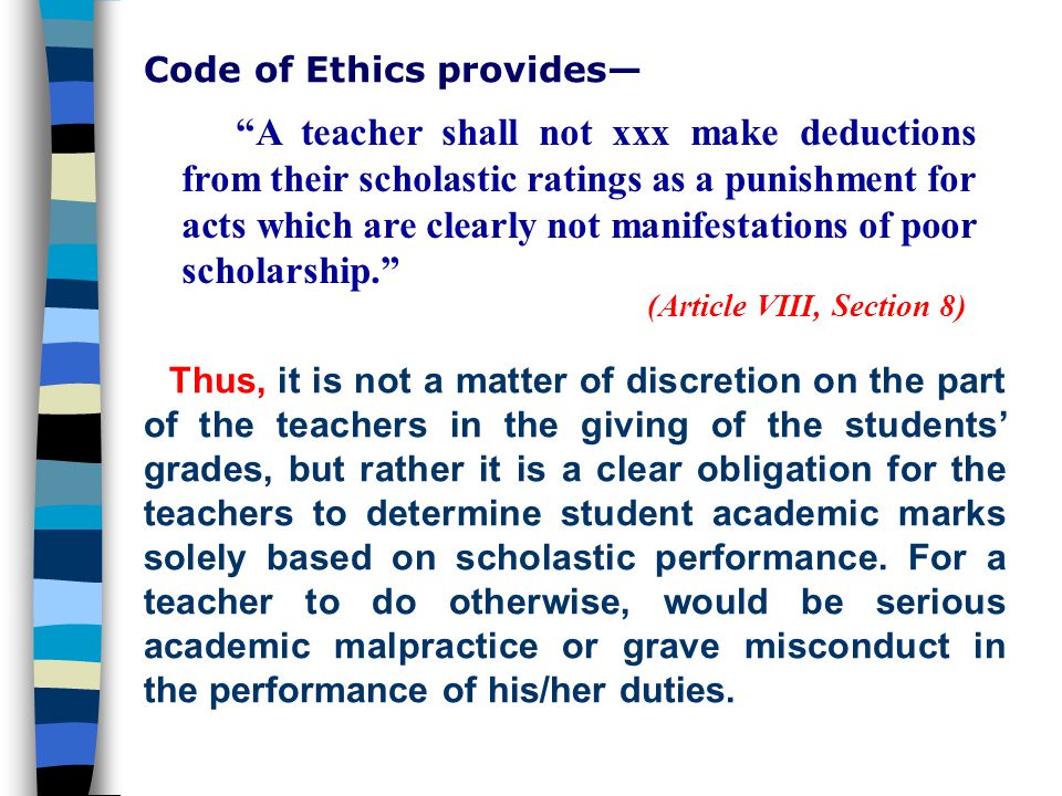 The Code Of Ethics For Professional Teachers In Their Dual Role As Educator And Parent Code Of Ethics For Professional Teachers Short Version Ppt Video Online Download The Code Of Ethics For Professional Teachers In Their Dual Role As Educator And Parent Code Of Ethics For Professional Teachers Short Version Ppt Video Online Download