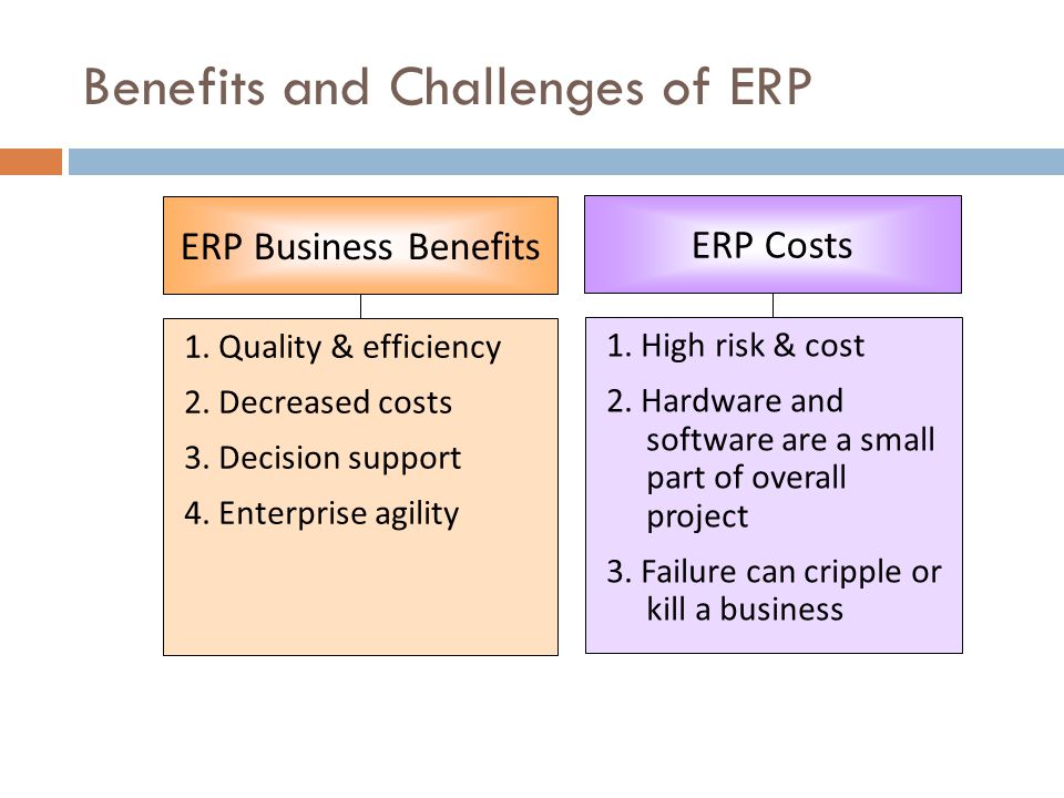 Benefits and Challenges of ERP