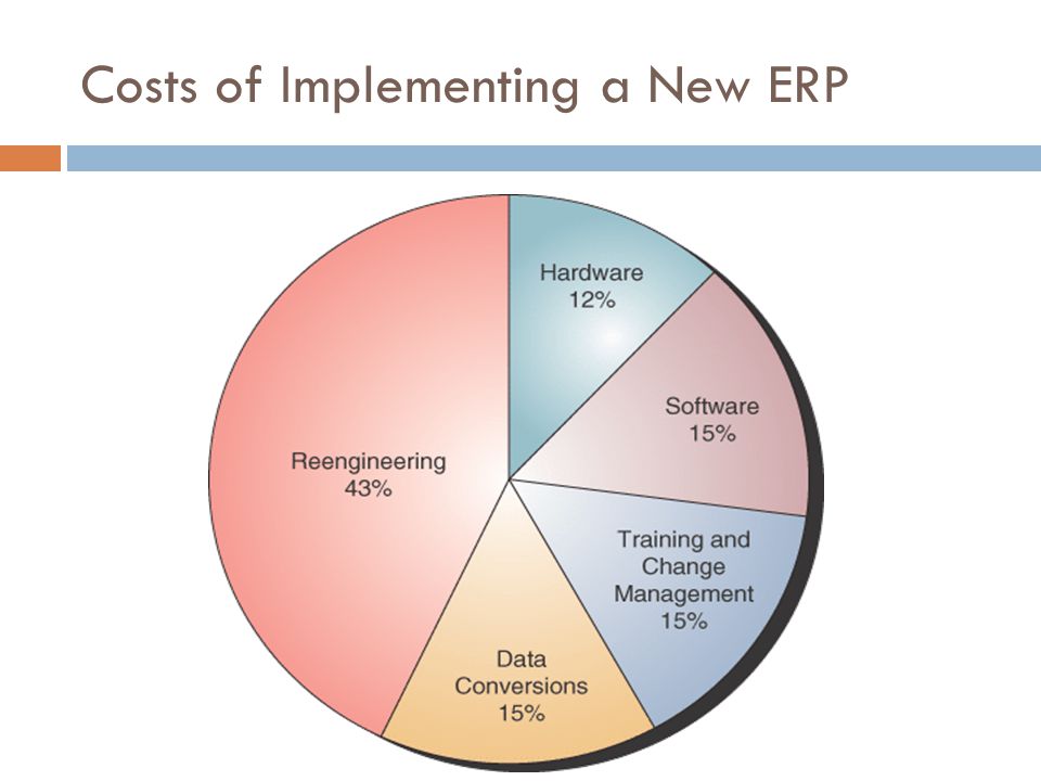 Costs of Implementing a New ERP