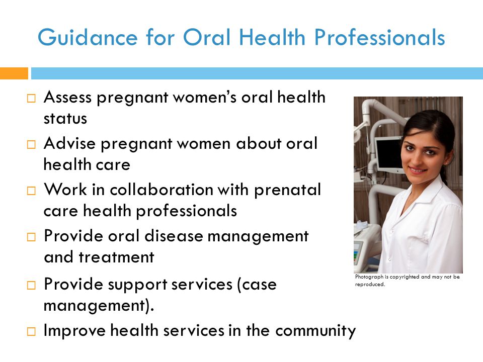 Guidance for Oral Health Professionals