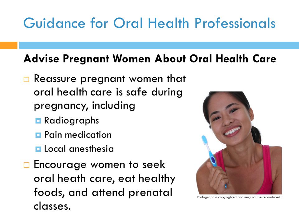 Guidance for Oral Health Professionals