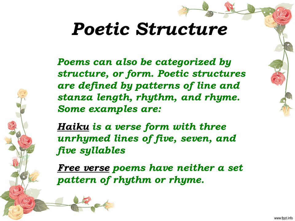Poetic Structure