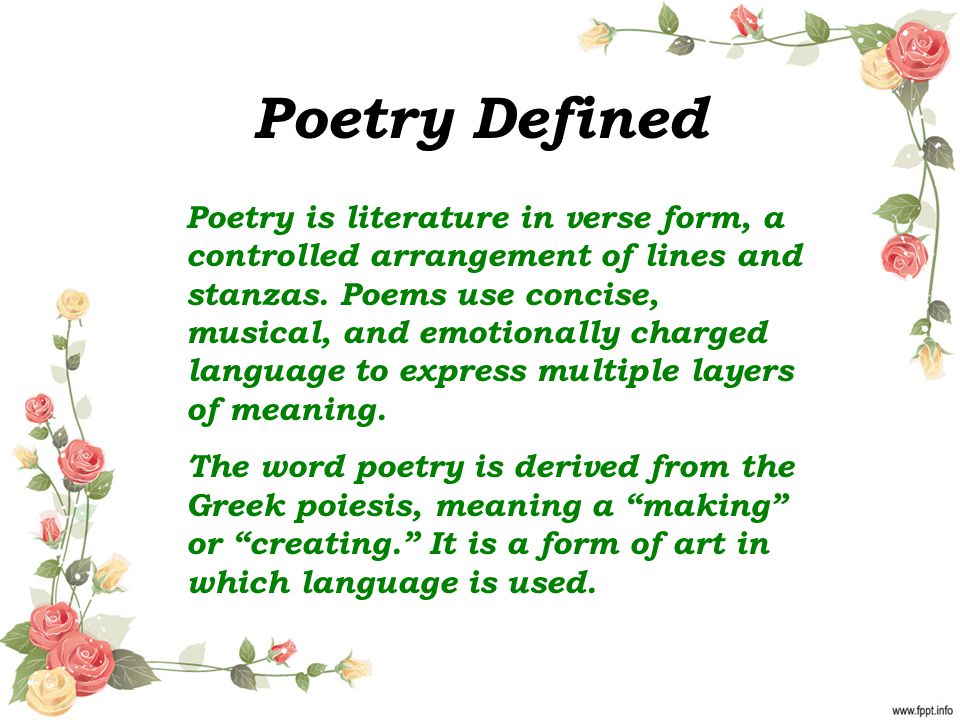 Poetry Defined
