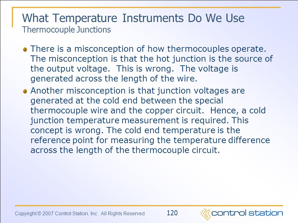 What Temperature Instruments Do We Use Thermocouple Junctions