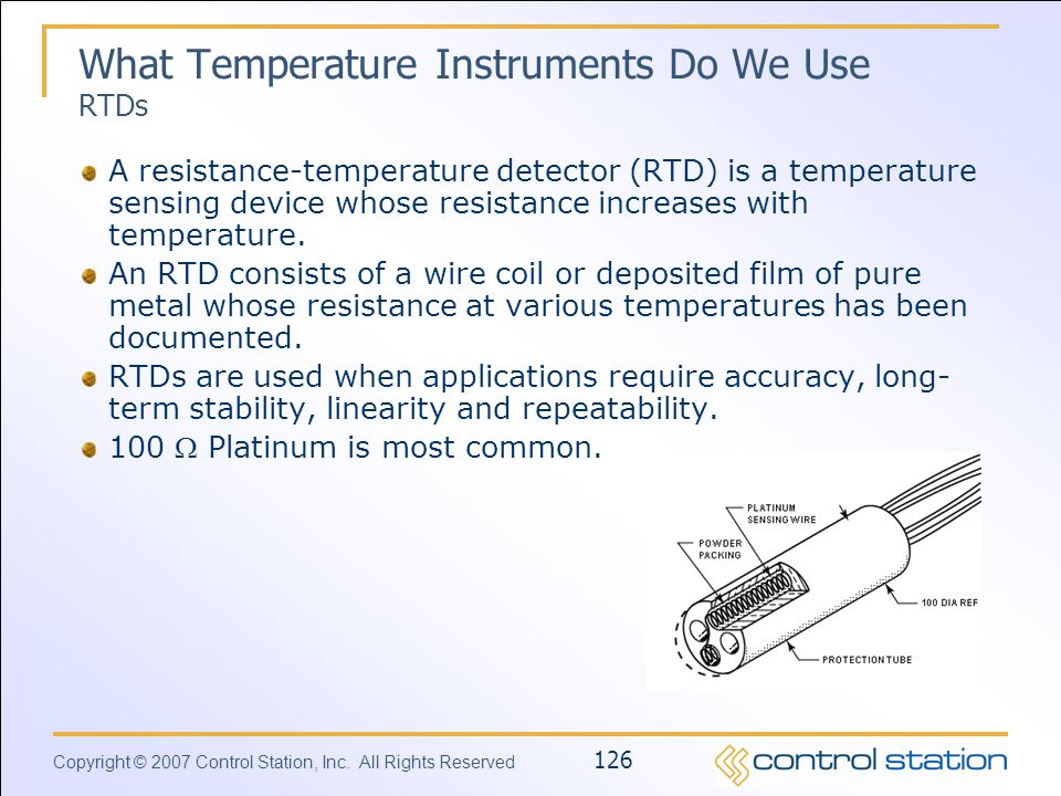 What Temperature Instruments Do We Use RTDs