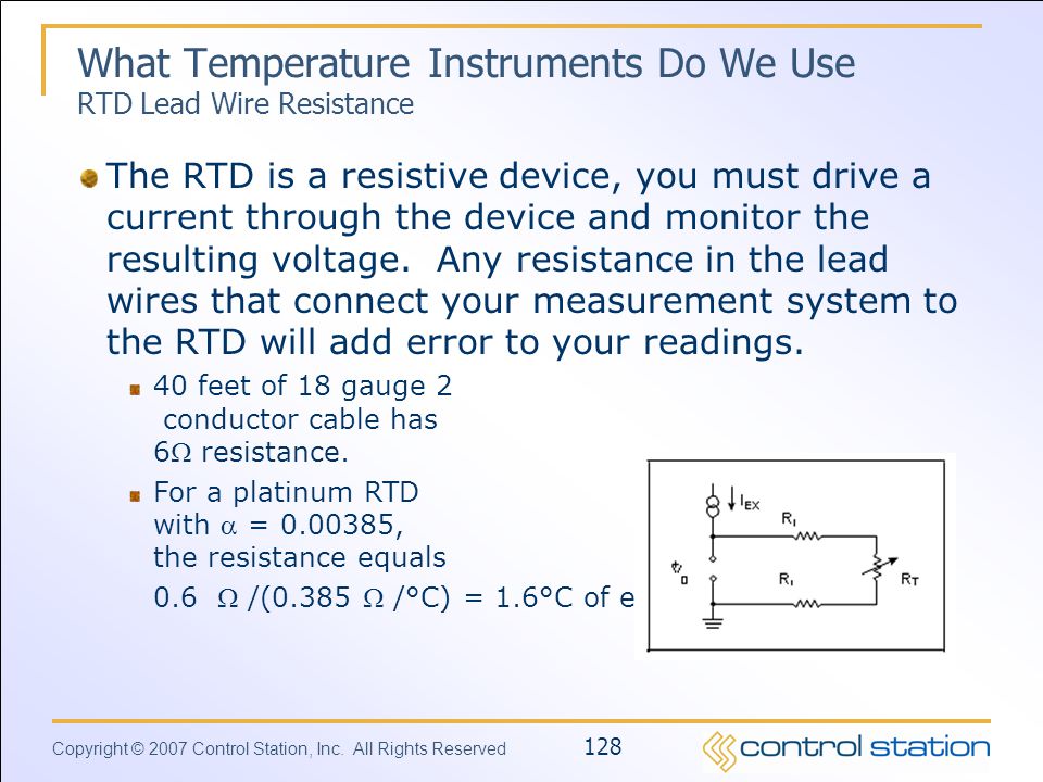 What Temperature Instruments Do We Use RTD Lead Wire Resistance