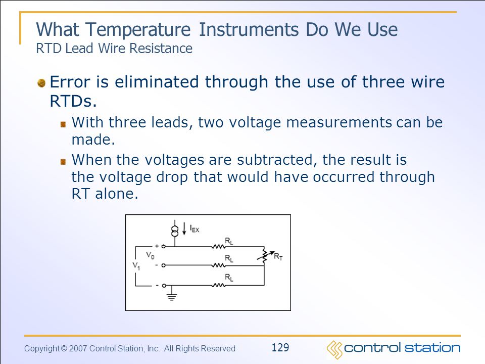 What Temperature Instruments Do We Use RTD Lead Wire Resistance