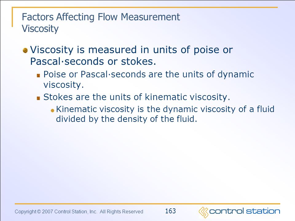 Factors Affecting Flow Measurement Viscosity