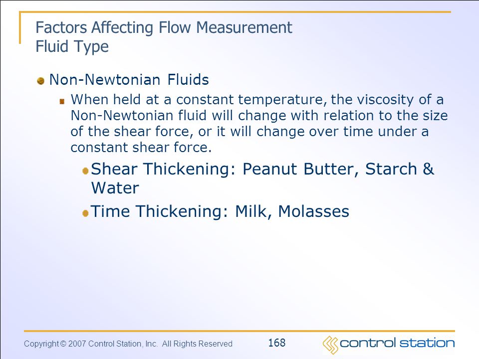 Factors Affecting Flow Measurement Fluid Type